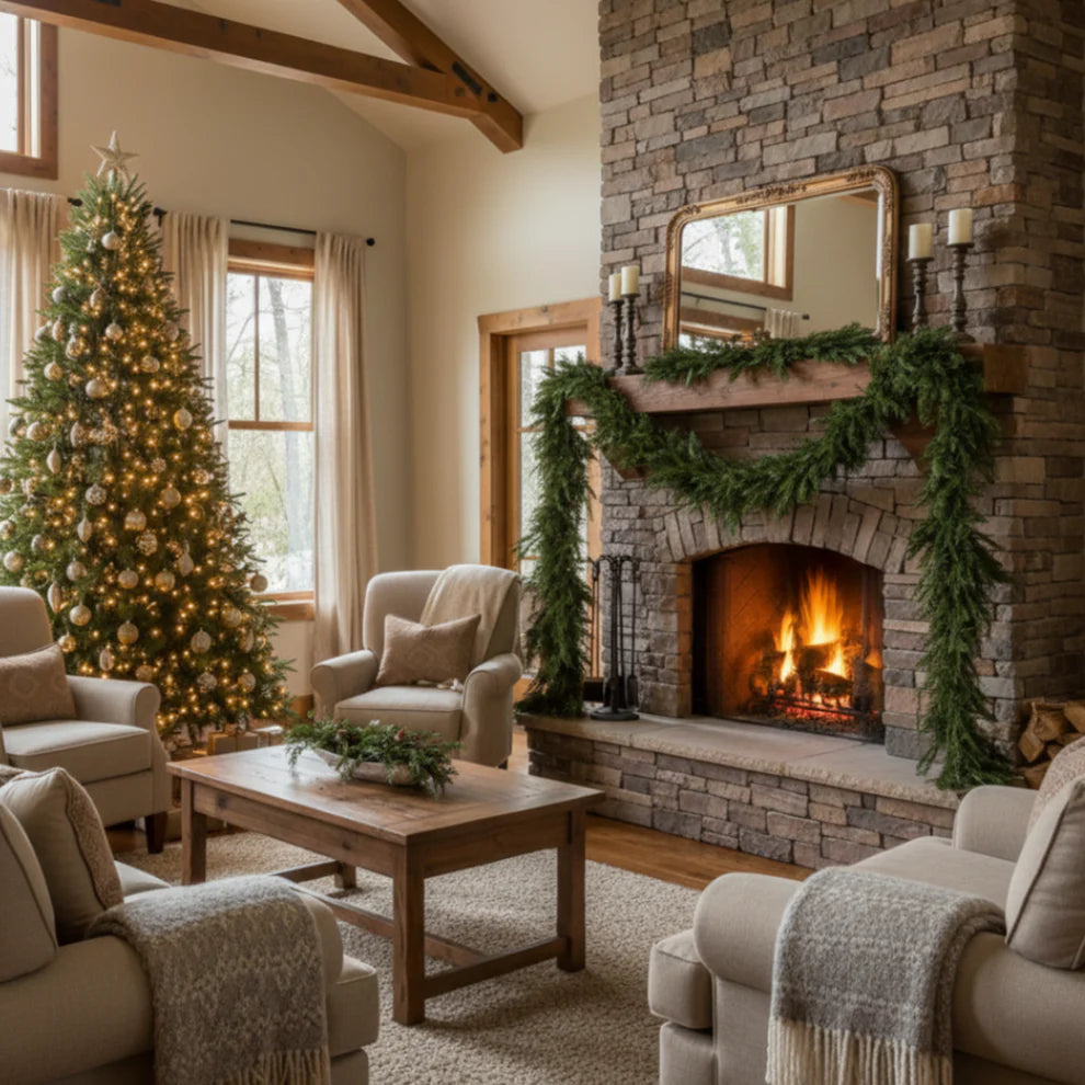 FloraGrove Lush Cedar Garland