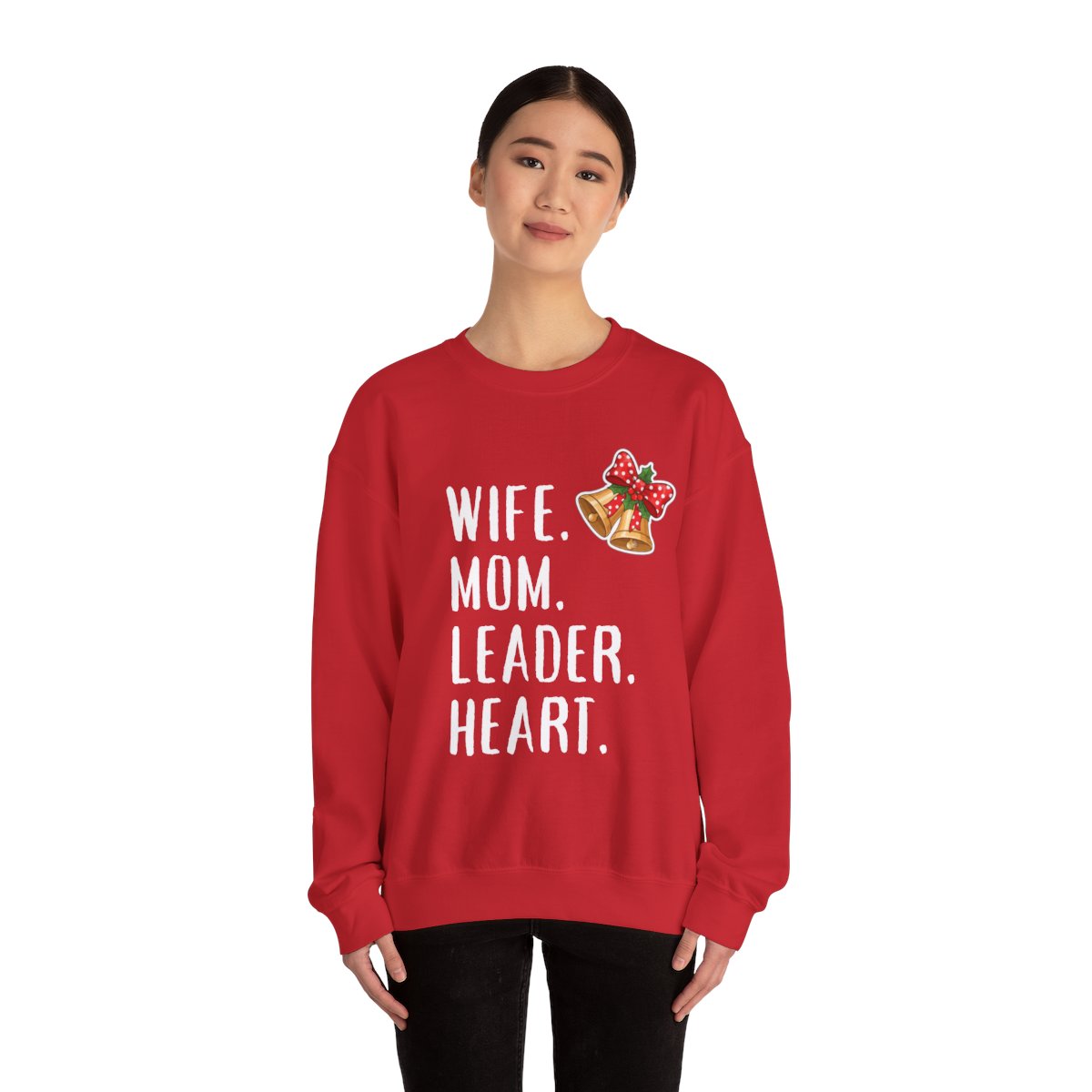 Holiday Heart Sweatshirt – Cozy Christmas Gift for Moms with Love