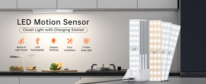 Smart Glow Lights 6 Pack with Charging Station + Remote