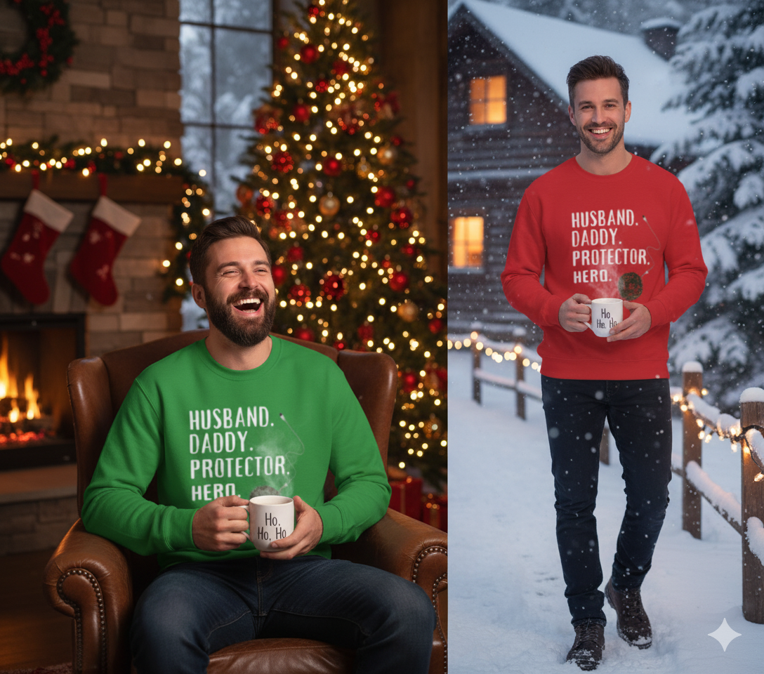 Dad Holiday Sweatshirt – Cozy Christmas Gift for Dad with Love