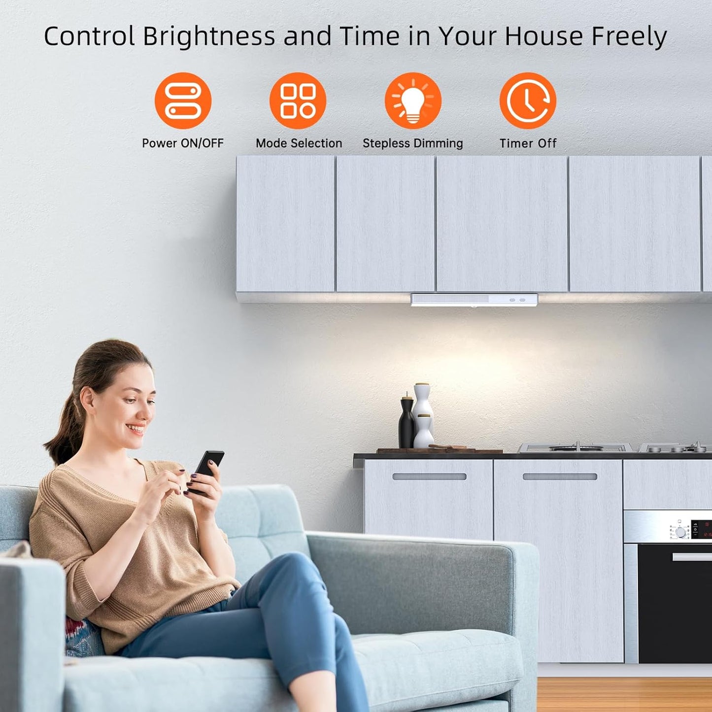 Smart Glow Lights 6 Pack with Charging Station + Remote