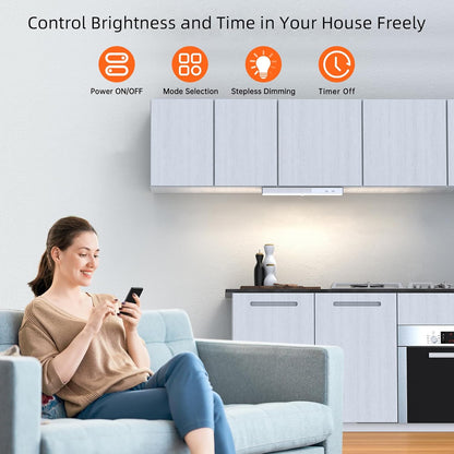 Smart Glow Lights 6 Pack with Charging Station + Remote